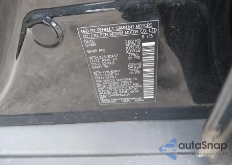 2016 Nissan Rogue Sv из США, поврежденный, VIN KNMAT2MV8GP622120